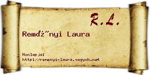 Reményi Laura névjegykártya