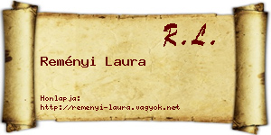 Reményi Laura névjegykártya